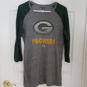 Official Green Bay Packer 3\4 sleeve tshirt
